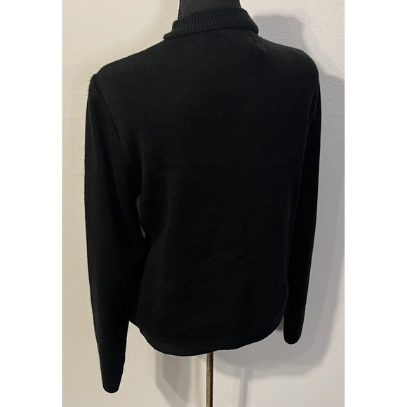 John Paul Richard Jacket Womens Medium Black Leather Full Zip Lined Stand Collar - Picture 5 of 11